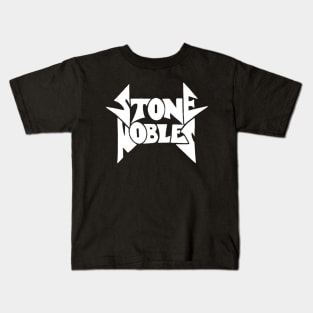 Stone Nobles white logo Kids T-Shirt